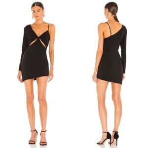 NBD × Revolve Tobias Black Mini Dress Small